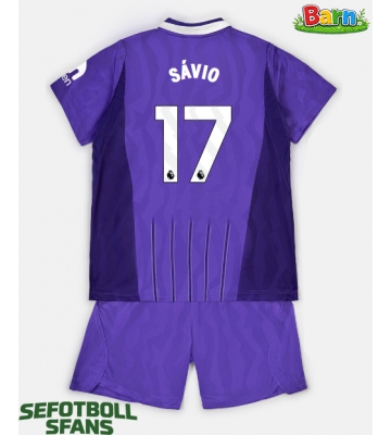 Tottenham Hotspur Savio #17 Tredjeställ Barn 2026-27 Kortärmad (+ Korta byxor)